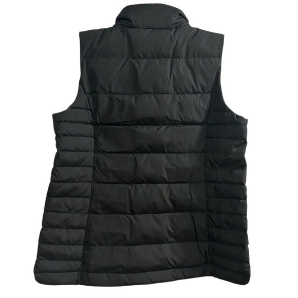 Lands' End Women's Black Puffer Vest Size S Quilted Lightweight Snap Pockets - Picture 3 of 9